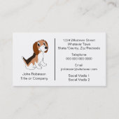 Beagle Dog Design Boarding Kennels Visitenkarte (Vorderseite)