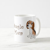Beagle Dog Design Personalisiert Kaffeetasse (VorderseiteRechts)