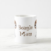 Beagle Dog Design Personalisiert Kaffeetasse (Mittel)
