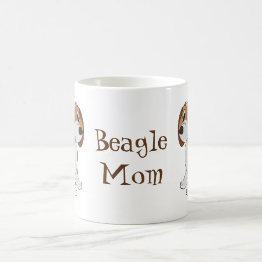 Beagle Dog Design Personalisiert Kaffeetasse (Mittel)