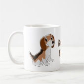 Beagle Dog Design Personalisiert Kaffeetasse (Links)