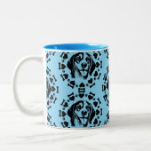 Beagle Dog Eigentümer Zweifarbige Tasse (Links)