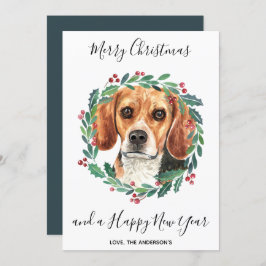 Beagle Dog Elegant Frohe Weihnachten