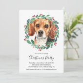 Beagle Dog Elegantes Party Einladung (Stehend Vorderseite)
