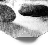 Beagle Dog Face Pencil Art Poster (Ecke)