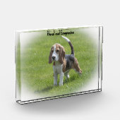 Beagle Dog Fotoblock (Links)
