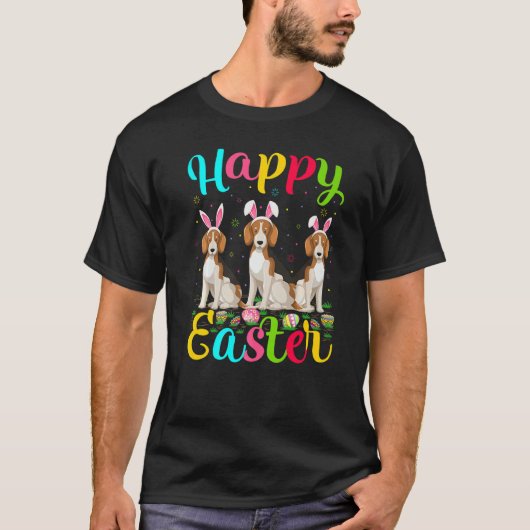 Beagle Dog Funny Easter Ei Bunny Beagle Happy Ei T-Shirt (Vorderseite)