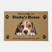 Beagle Dog Fußmatte (Vorderseite)