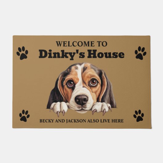 Beagle Dog Fußmatte (Vorderseite)