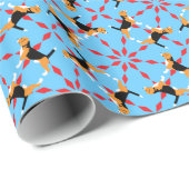 Beagle Dog Geschenkpapier (Rolleneckpunkt)