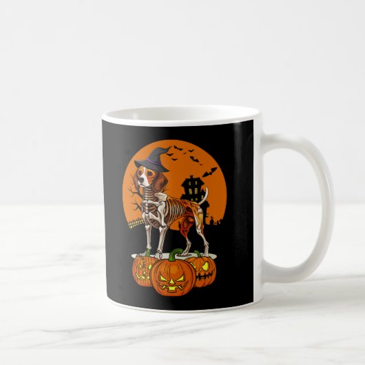 Beagle Dog Halloween Kaffeetasse (Rechts)