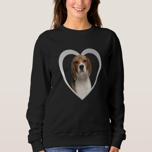 Beagle Dog Heart Beagle Sweatshirt (Vorderseite)