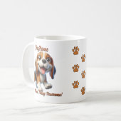 Beagle - Dog hinzufügen, Text ändern Kaffeetasse (Vorderseite Links)