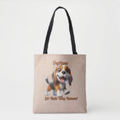 Beagle - Dog hinzufügen, Text ändern Tasche (Vorderseite)