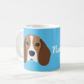 Beagle Dog Kaffee Tasse (Vorderseite Links)