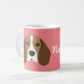 Beagle Dog Kaffee Tasse (Vorderseite Links)
