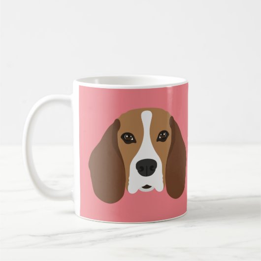 Beagle Dog Kaffee Tasse (Links)