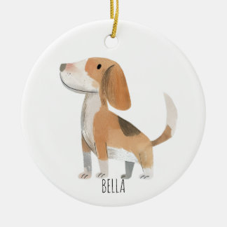 Beagle Dog Keramik Ornament