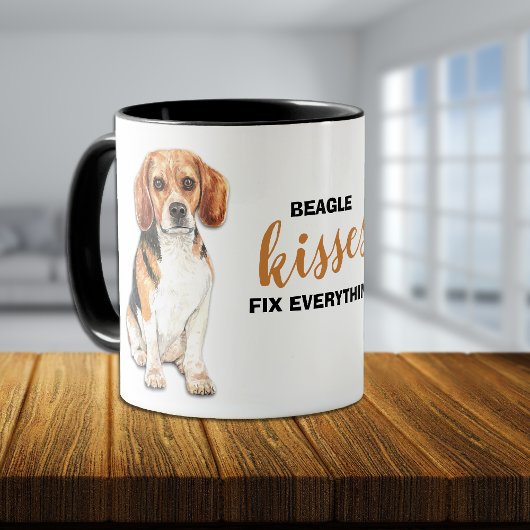 Beagle Dog Kisses Fix Alles reparieren Tasse