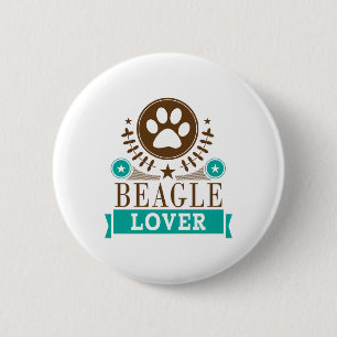 Beagle Dog Lover Button