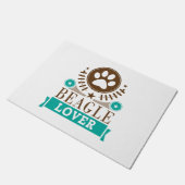 Beagle Dog Lover Fußmatte (Schrägansicht)