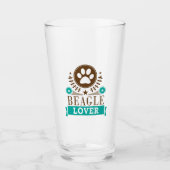 Beagle Dog Lover Glas (Vorderseite)