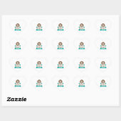Beagle Dog Lover Herz-Aufkleber (Blatt)