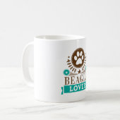 Beagle Dog Lover Kaffeetasse (Vorderseite Links)