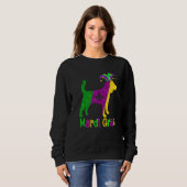 Beagle Dog Lover Mardi Gras Carnival Jester Premiu Sweatshirt (Vorne ganz)