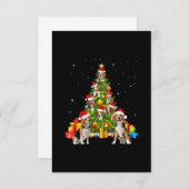 Beagle Dog Lover Matching Santa Beagle Weihnachten RSVP Karte (Vorne/Hinten)