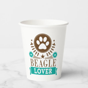 Beagle Dog Lover Pappbecher