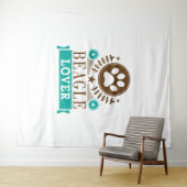 Beagle Dog Lover Wandteppich (Beispiel (Horizontal))