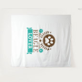 Beagle Dog Lover Wandteppich (Vorderseite (Horizontal))