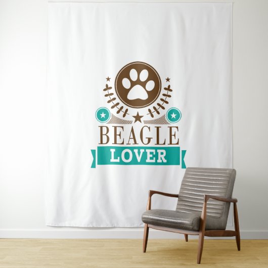 Beagle Dog Lover Wandteppich (Beispiel)