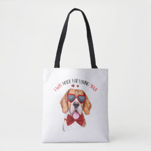 Beagle Dog Made for Love You Tasche