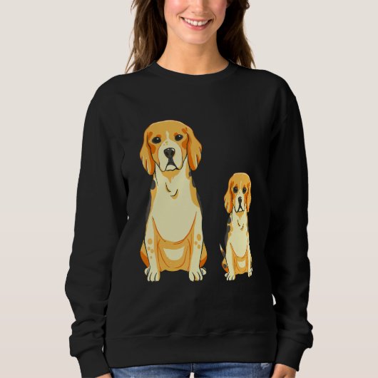 Beagle Dog Mama Puppy Hunting Dog Sweatshirt (Vorderseite)