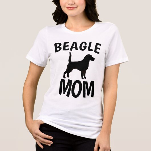 BEAGLE DOG MAMA T - SHIRT (Vorderseite)