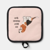 Beagle Dog Mein bester Freund, eigener Name Topflappen (Vorderseite)