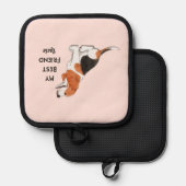 Beagle Dog Mein bester Freund, eigener Name Topflappen (Vorderseite/Rückseite)