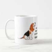 Beagle Dog Mein bester Freund Individuelle Name Kaffeetasse (Links)