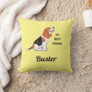 Beagle Dog Mein bester Freund Individuelle Name Kissen