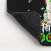 Beagle Dog Merry Woofmas Funny Xmas Lights Santa H Mousepad (Ecke)