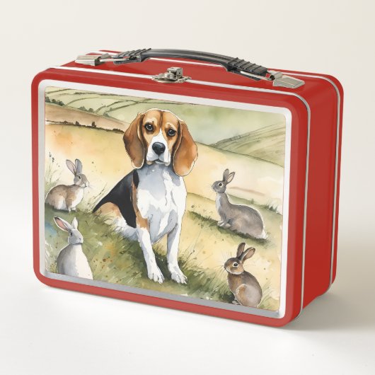 Beagle Dog Metal Lunchbox (Vorderseite)