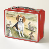 Beagle Dog Metal Lunchbox (Rückseite)