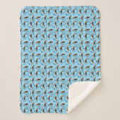 Beagle Dog Muster Blau Sherpadecke (Vorderseite)
