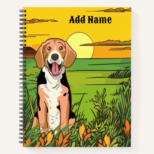 Beagle Dog Notizblock (Vorderseite)