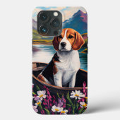 Beagle Dog on a Paddle: Ein Landschaftliches Abent Case-Mate iPhone Hülle (Rückseite)