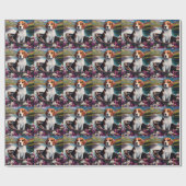 Beagle Dog on a Paddle: Ein Landschaftliches Abent Geschenkpapier (Flach)