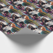 Beagle Dog on a Paddle: Ein Landschaftliches Abent Geschenkpapier (Ecke)