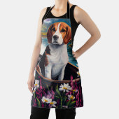 Beagle Dog on a Paddle: Ein Landschaftliches Abent Schürze (InSitu)